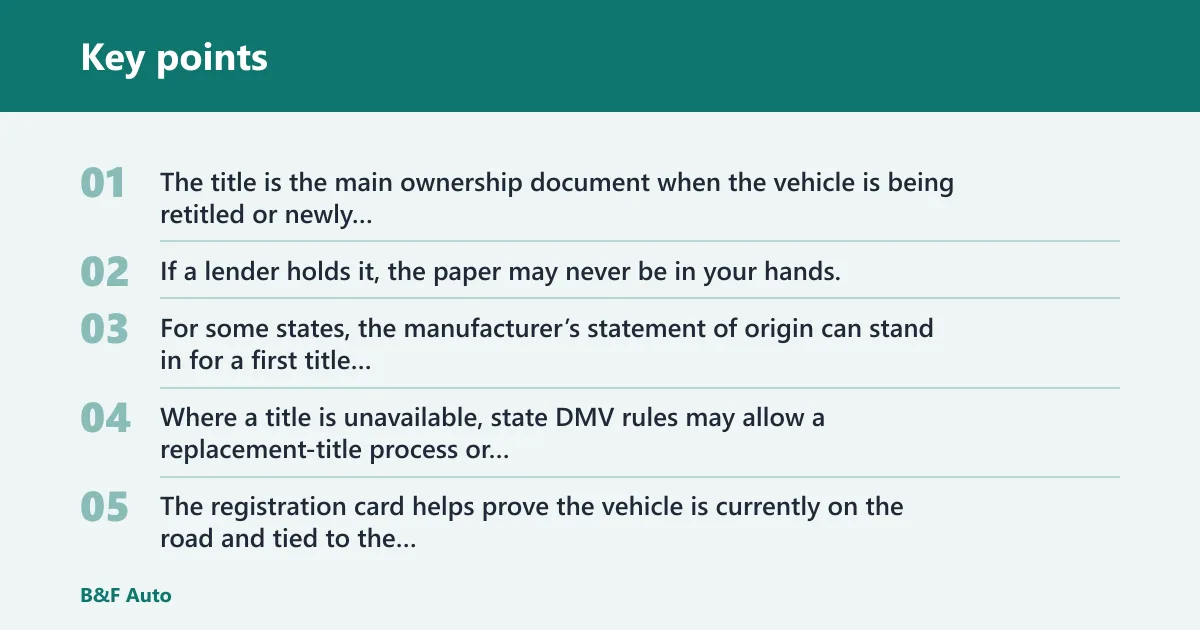 Key points: What documents do you need first?
